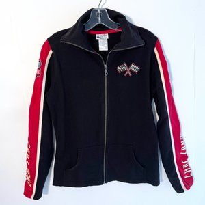 Disney Parks Cars Land Authentic Original Racer Zip Up Outerwear Jacket Wms sz M